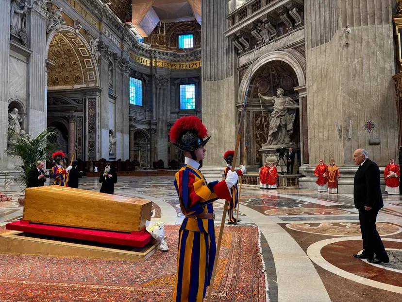 Mr. Attaf attends Pope Francis' funeral