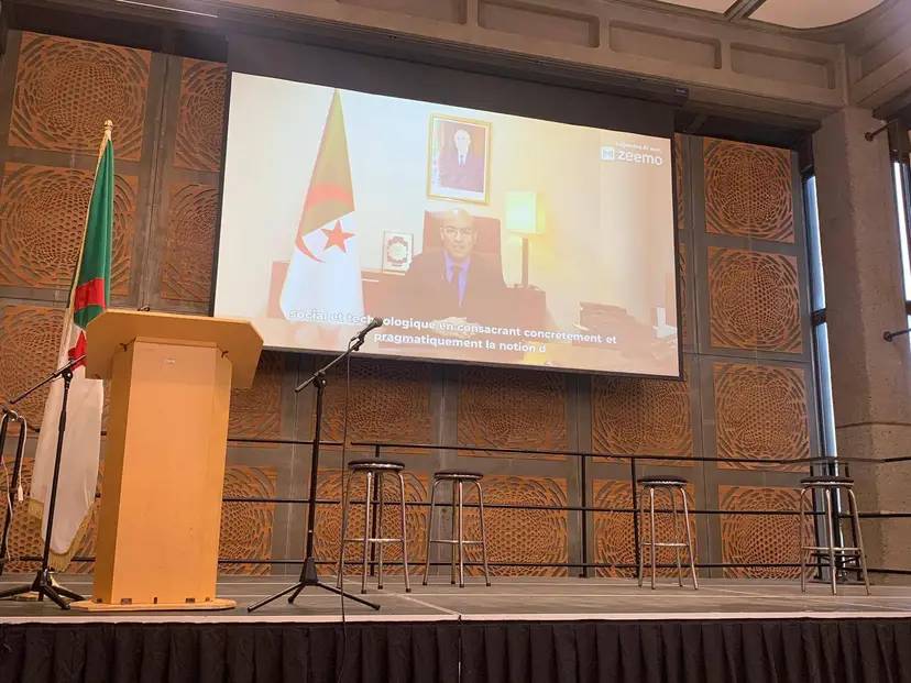 Mr Chaib attends the symposium organised by the Algerian Students Association at McGill University in Canada