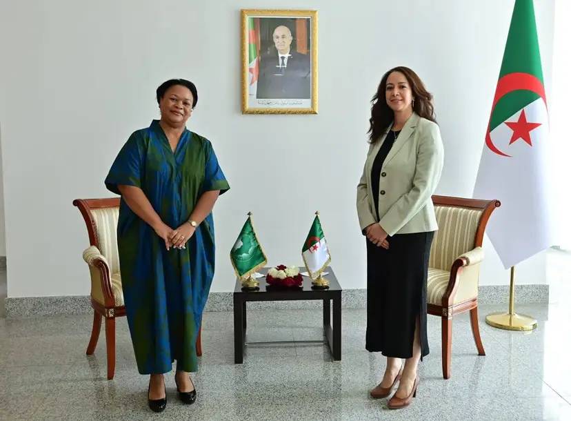 Mrs Mansouri receives the Executive Director of the APRM continental secretariat
