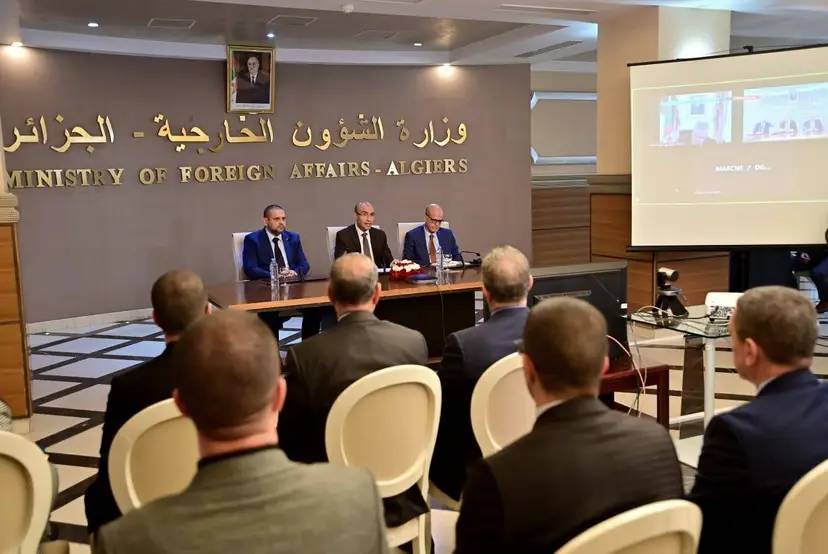 Mr Chaïb oversees the official launch of the Ministry of Foreign Affairs' involvement in the Hajj and Umrah information system